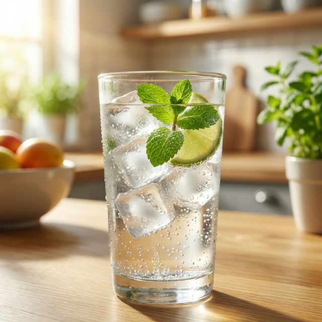 Refreshing glass of water