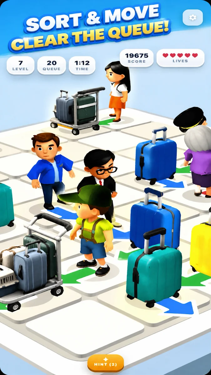 Airport Arrow Passengers