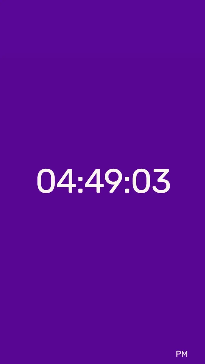 Big Digital Clock Screenshot