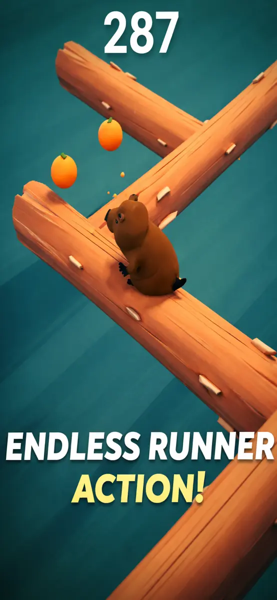 Capybara Go: Endless Runner Screenshot