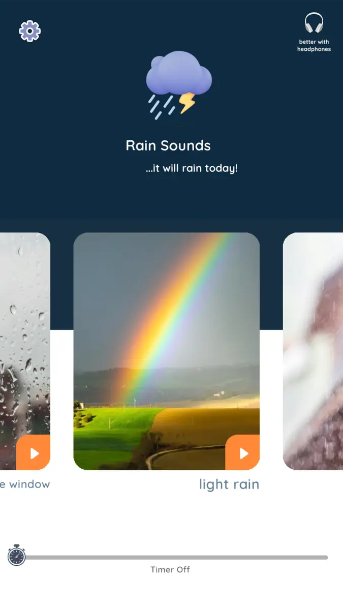 Sleep Rain Sounds Screenshot