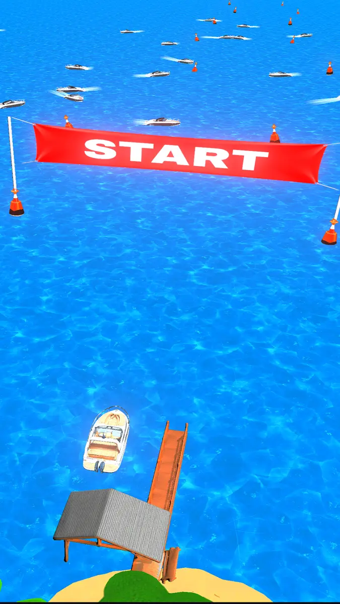 Speed Boat Racing 3D Game Screenshot