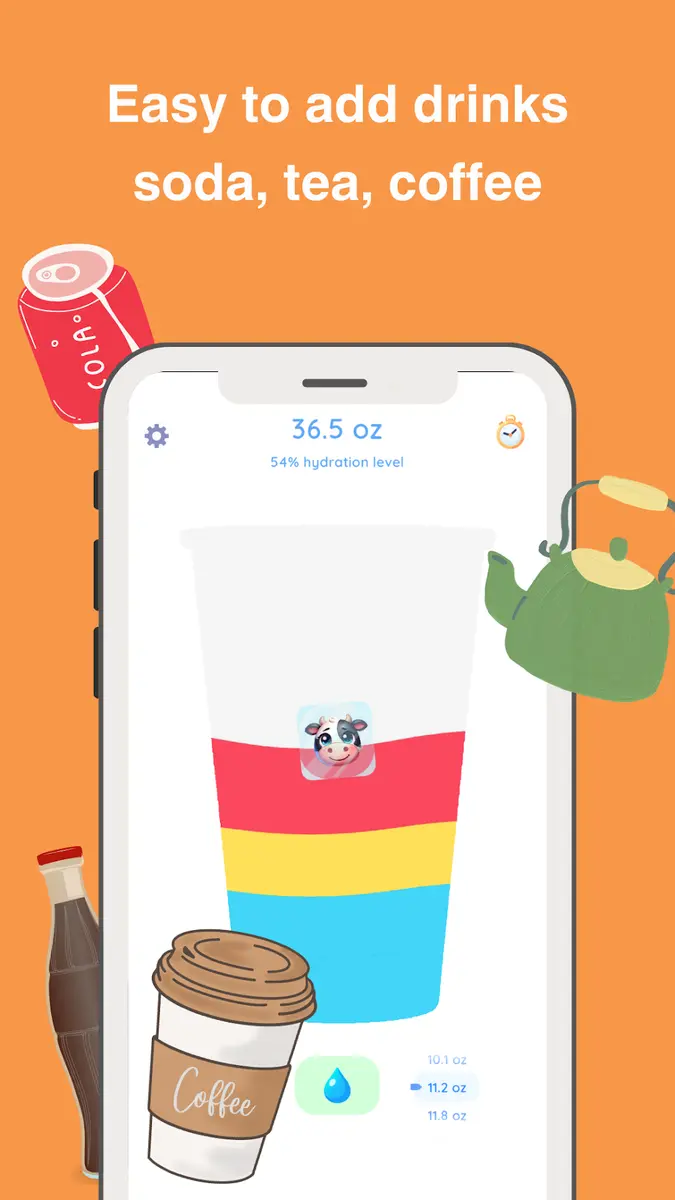 WaterFriends Drink Reminder Screenshot