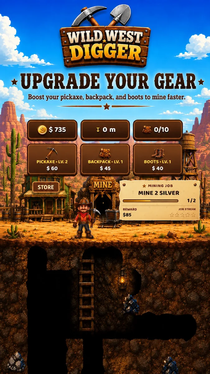 Wild West Digger Gold Veins